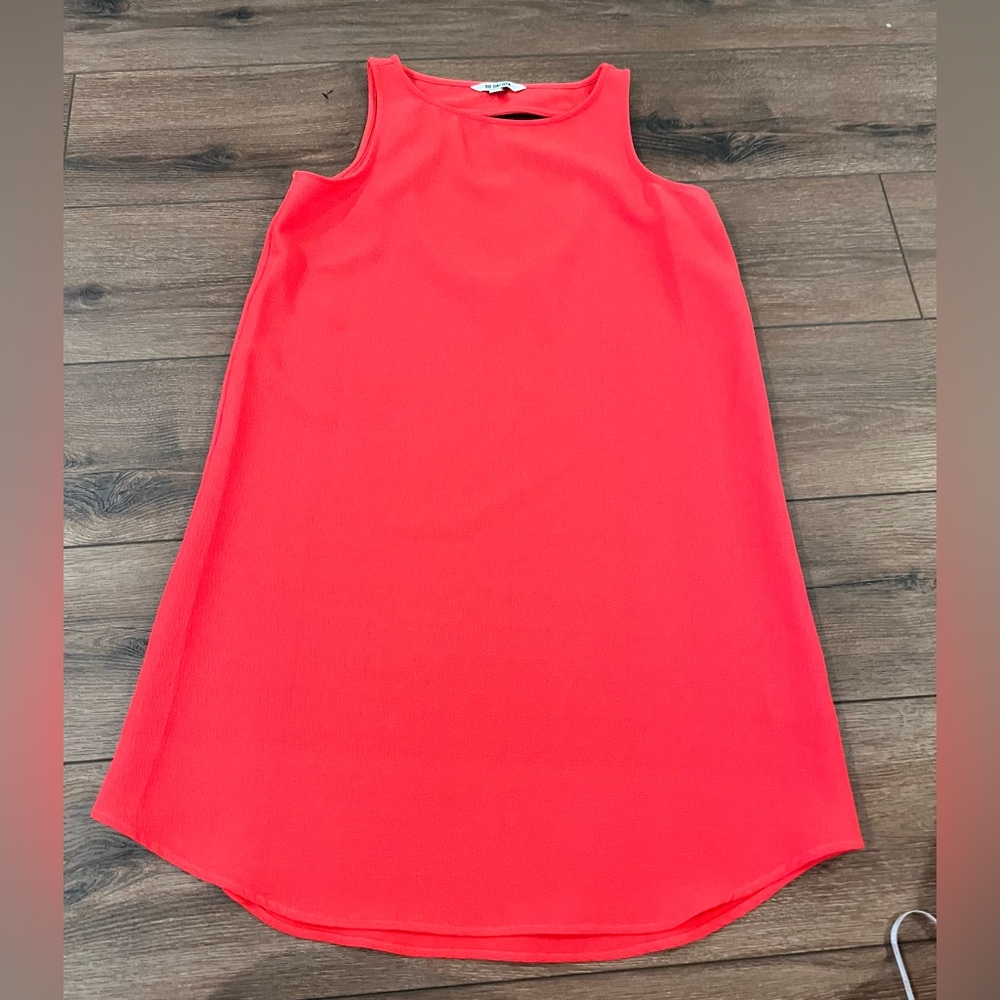 BB Dakota Jodi Cut Out Shift Dress in Valentine Red Size Small